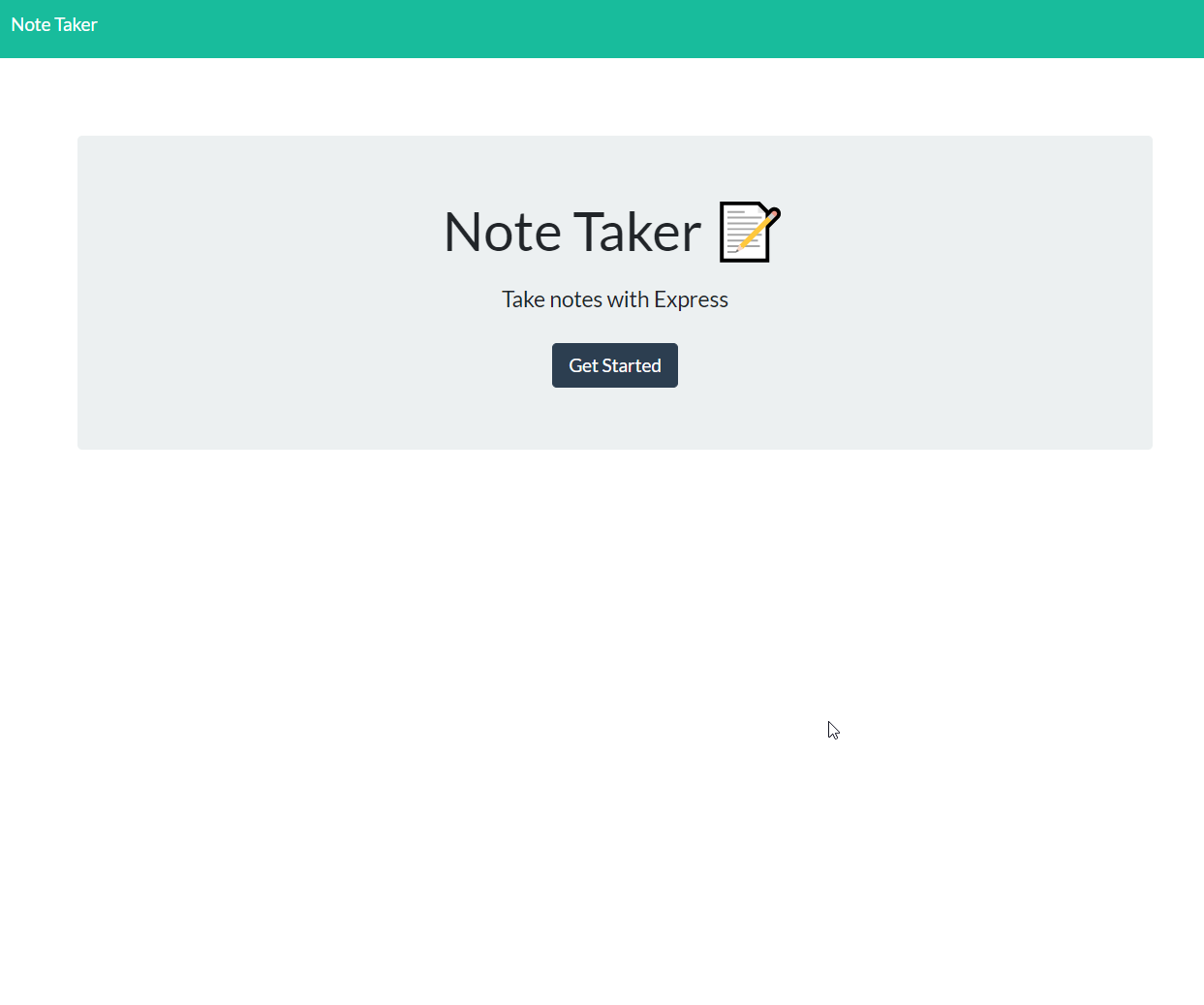 Note-taker app using pseudo database